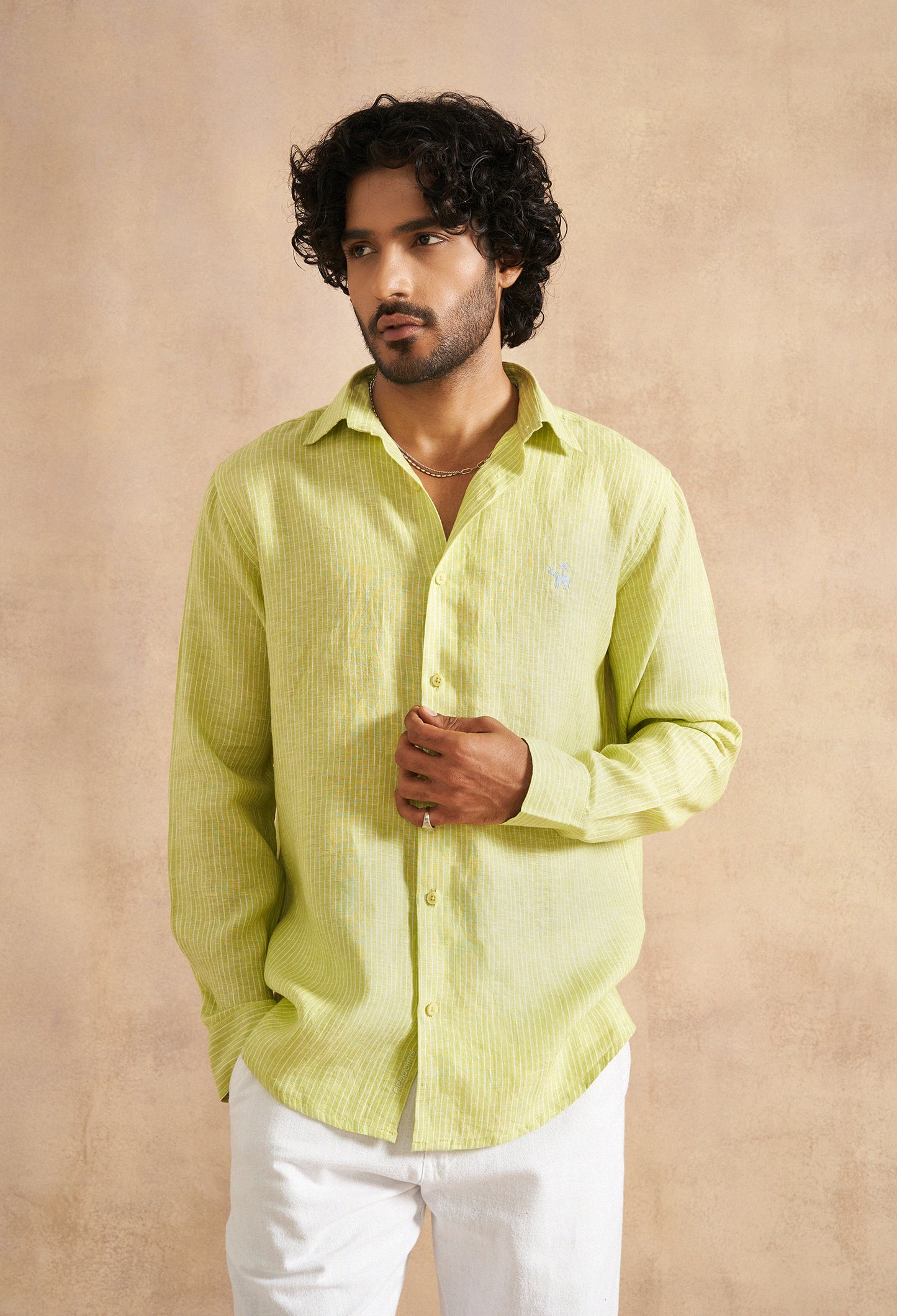 Wild Lime Linen Shirt