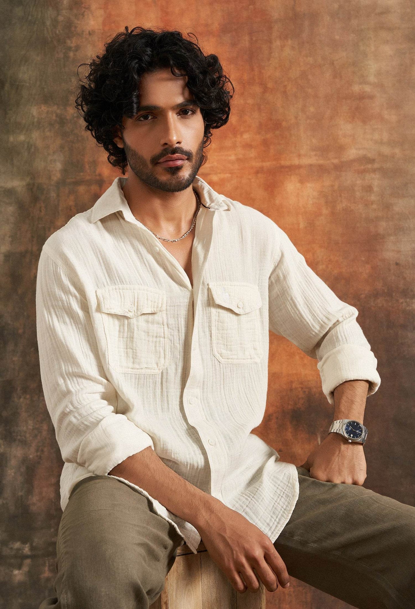 Sindh Salt Cotton Gauze Shirt - neopalms