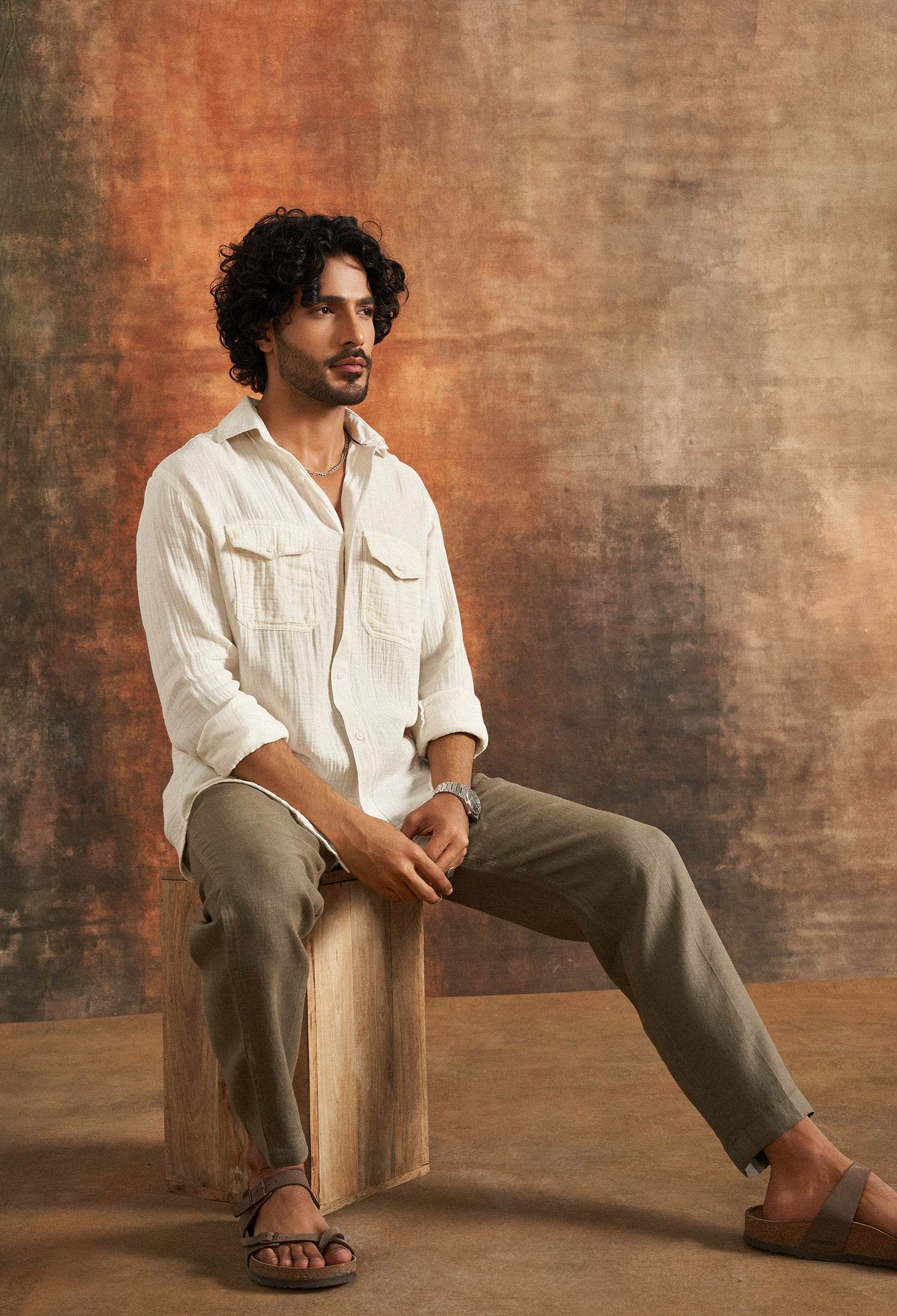 Sindh Salt Cotton Gauze Shirt - neopalms