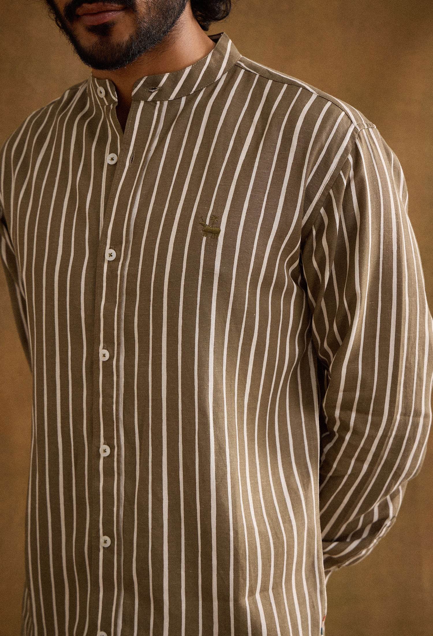 Oliver Cotton Linen Blend Shirt - neopalms
