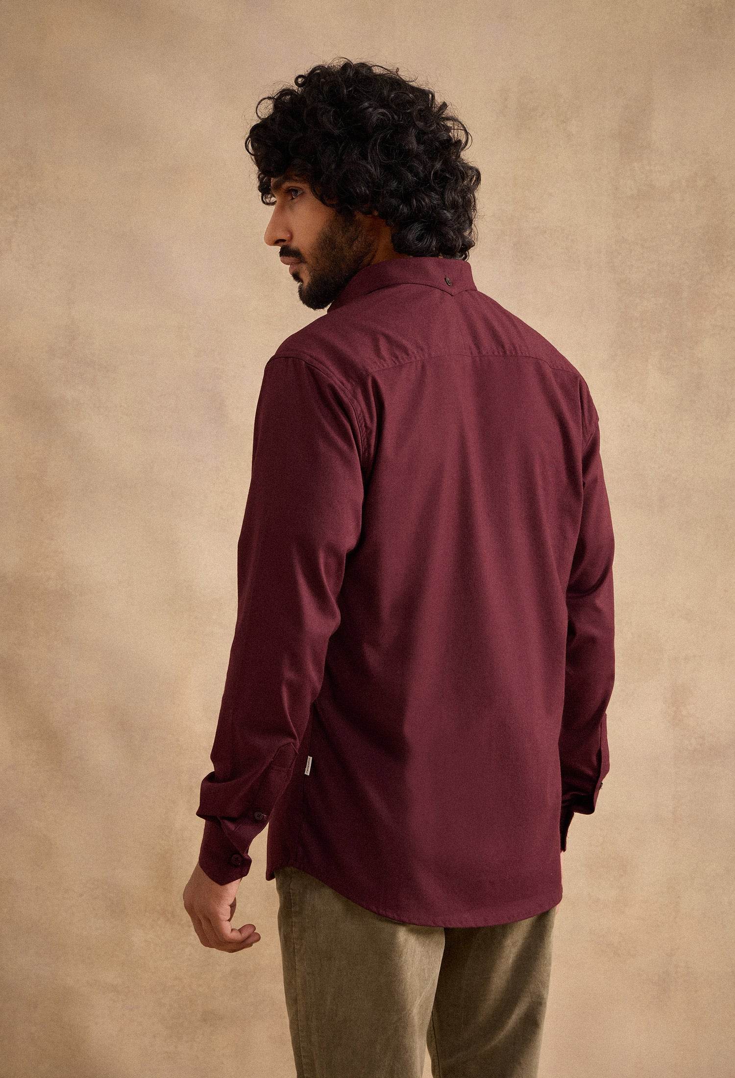 Charlie Shirt - Burgundy - neopalms