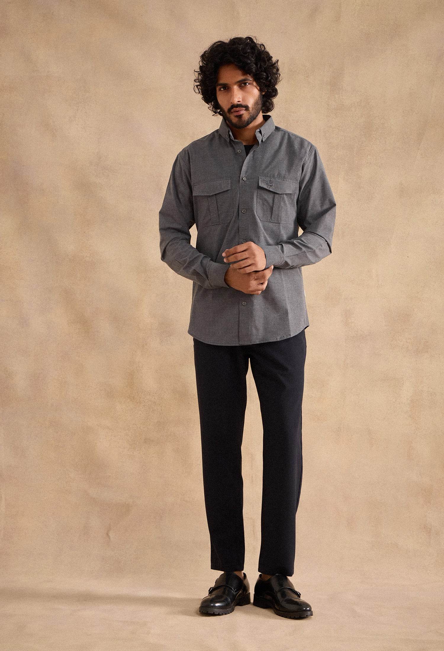 Charlie Shirt - Charcoal Grey - neopalms