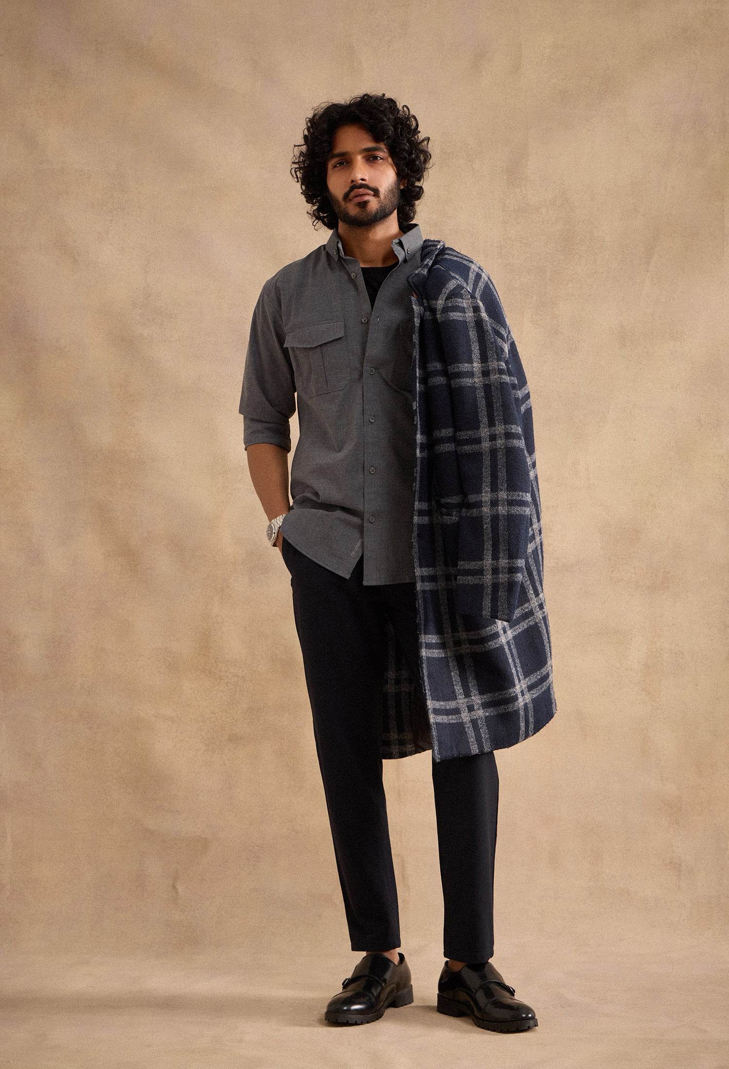 Charlie Shirt - Charcoal Grey - neopalms