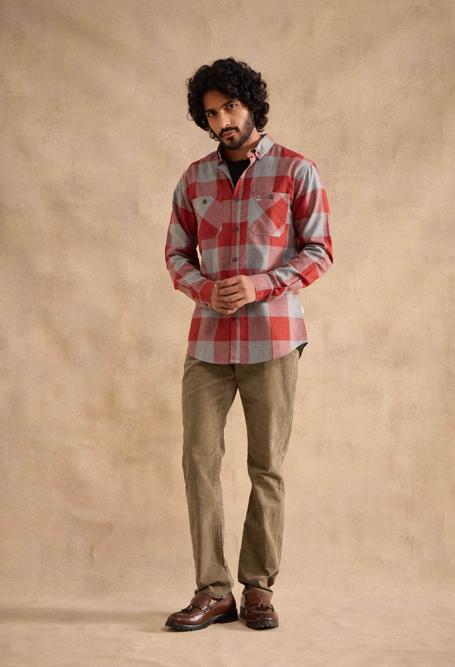 Moore Shirt - Maroon and Grey - neopalms