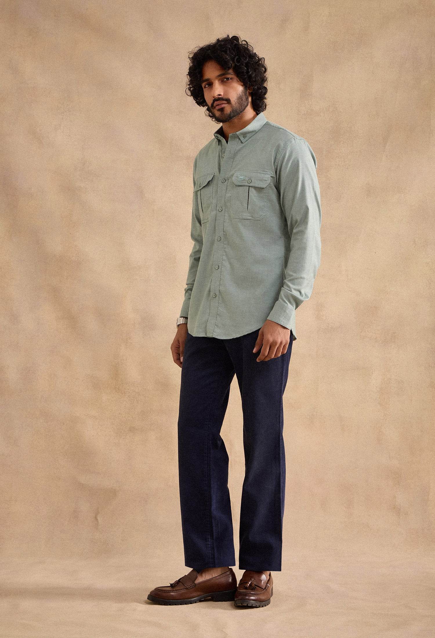 Alpine Shirt - Dusty Green - neopalms