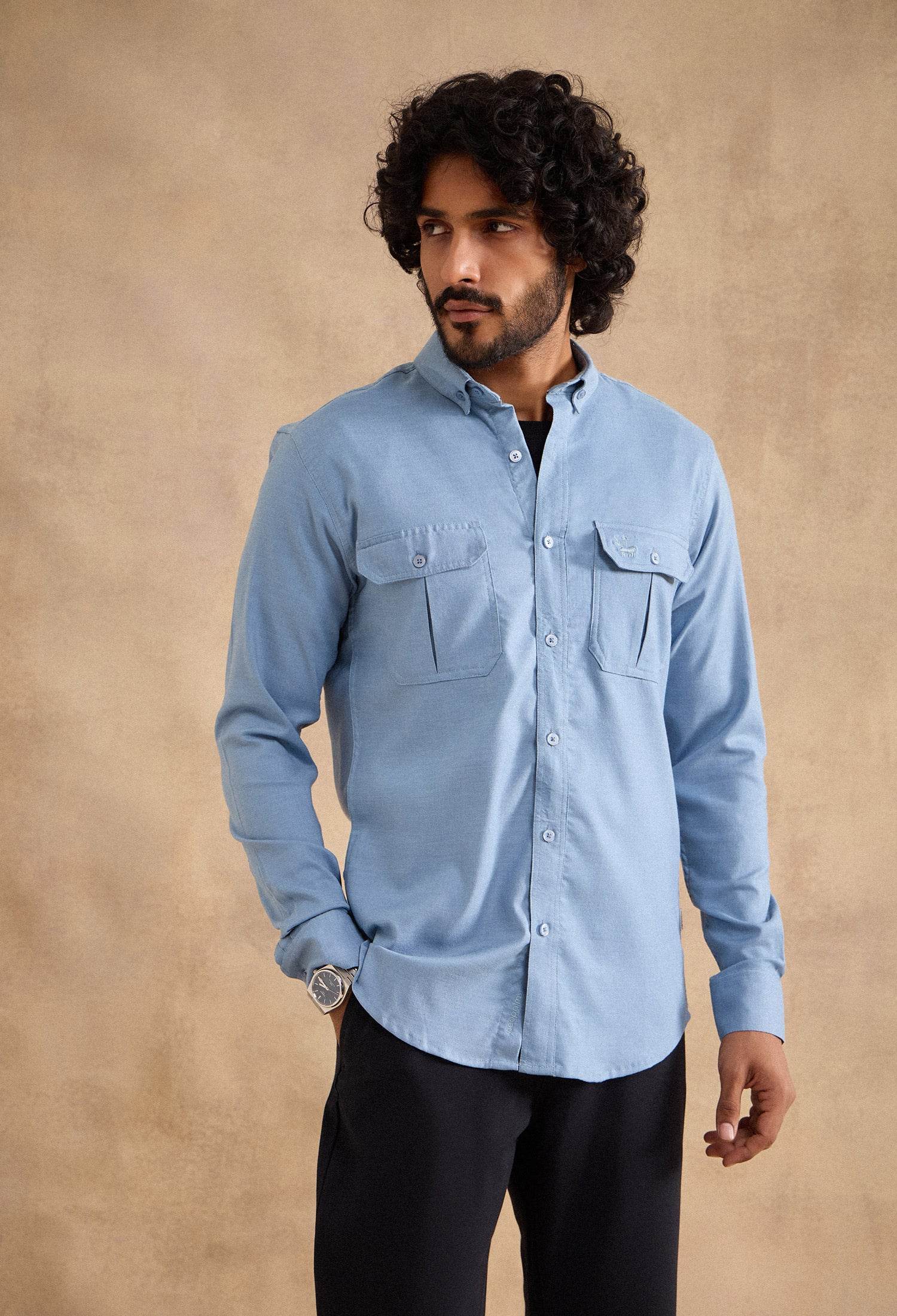 Alpine Shirt - Airforce Blue - neopalms