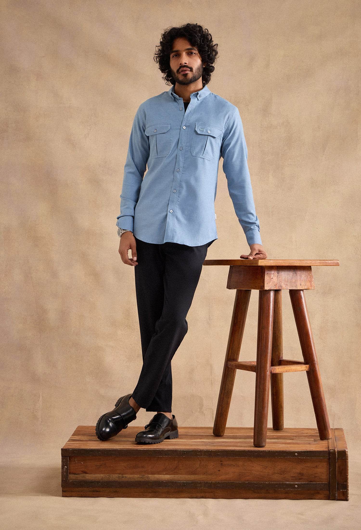 Alpine Shirt - Airforce Blue - neopalms