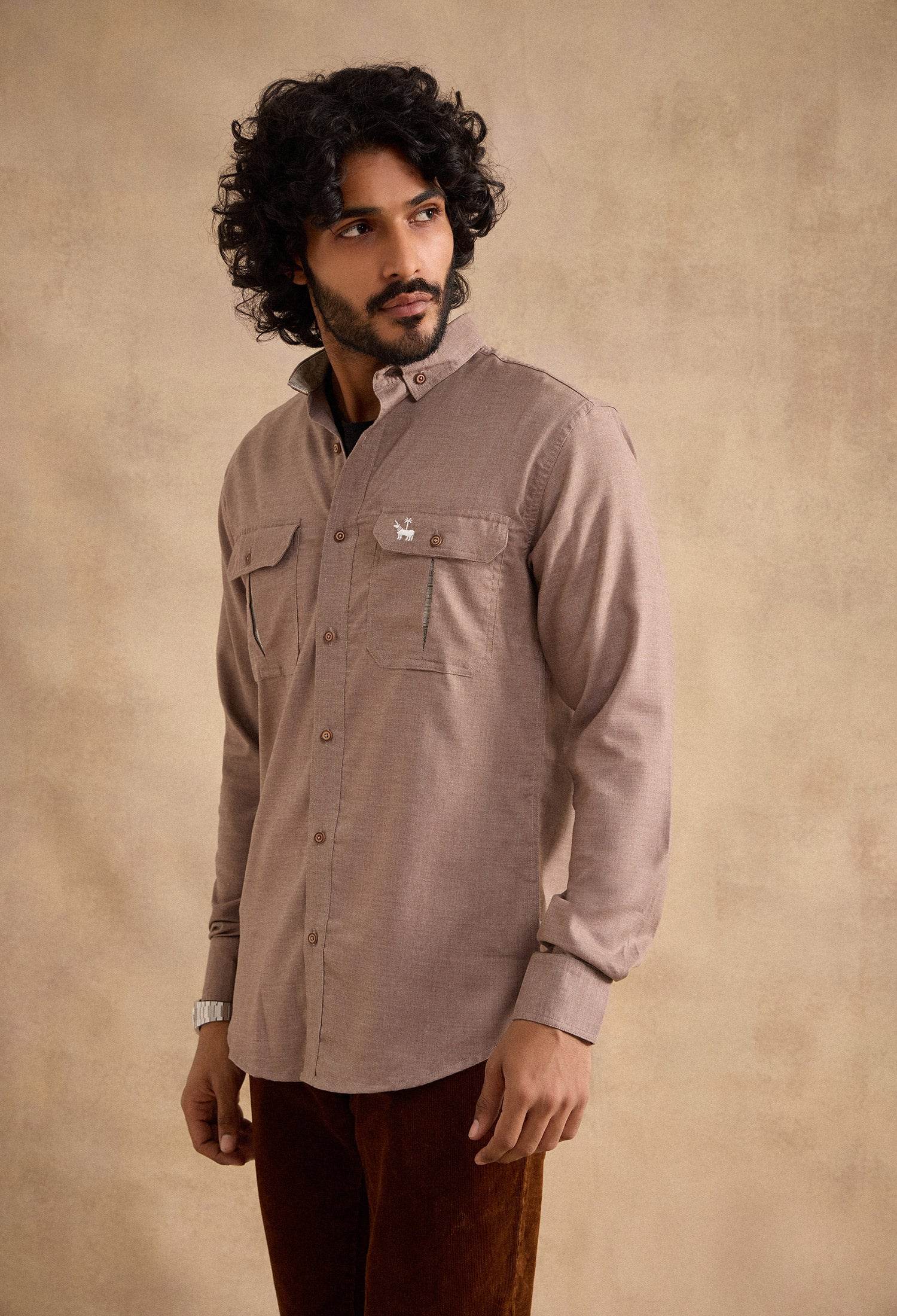 Alpine Shirt - Brown - neopalms