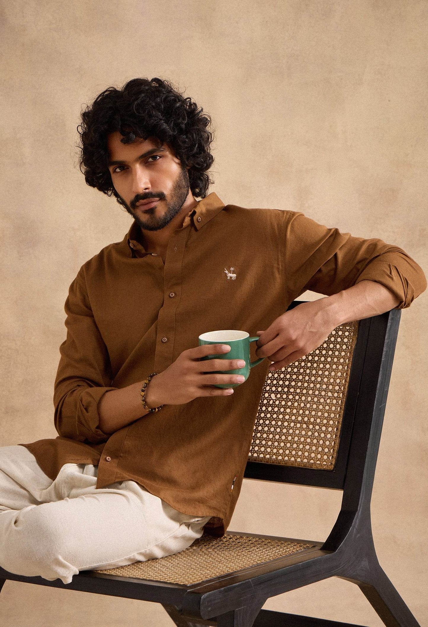 Alden Shirt - Brown - neopalms