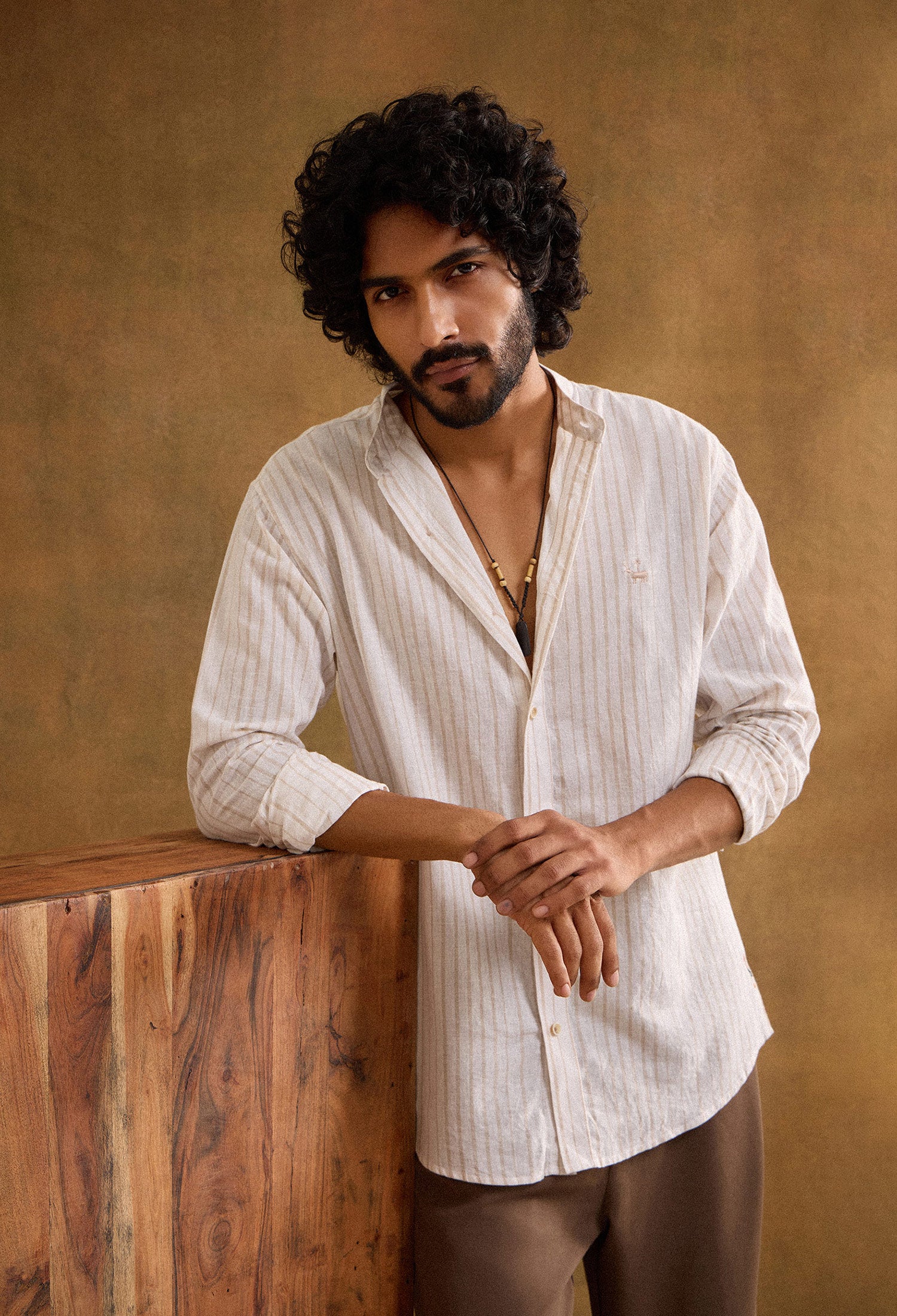 Theo Cotton Linen Blend Shirt