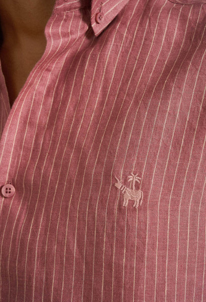 Rosewood Linen Shirt - neopalms