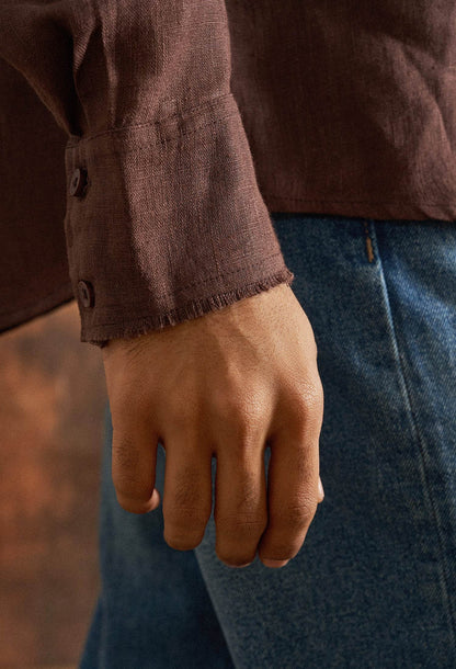 Jasper Stone Linen Shirt - neopalms