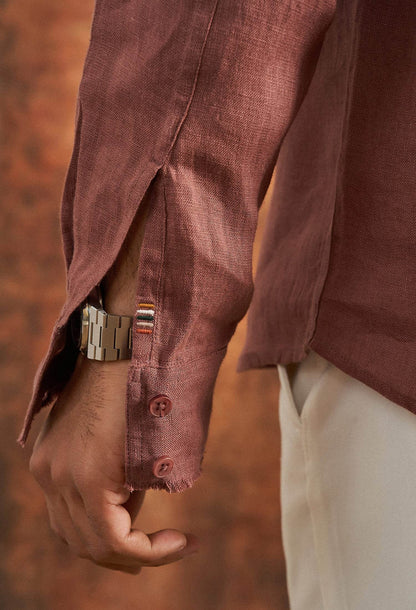 Sacred Fig Linen Shirt - neopalms
