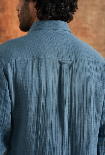 Indus Lapis Cotton Gauze Shirt