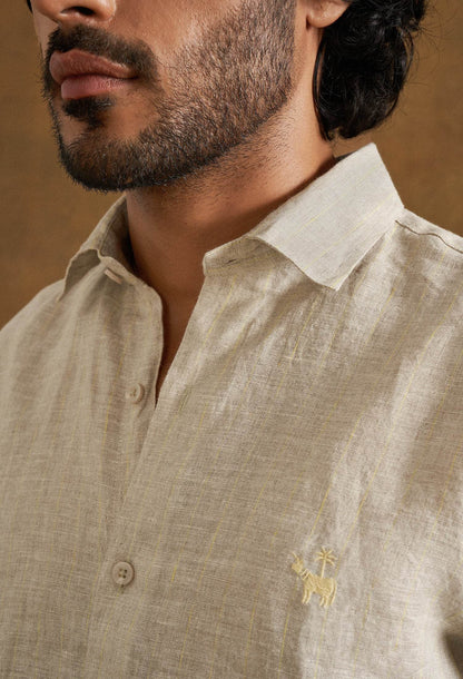 Driftwood Linen Shirt - neopalms