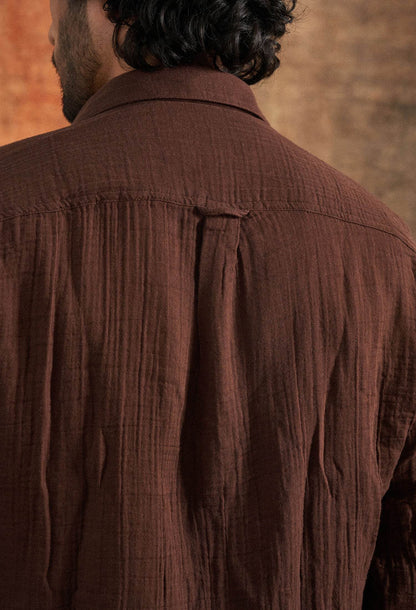 Mohenjo Terrain Cotton Gauze Shirt - neopalms