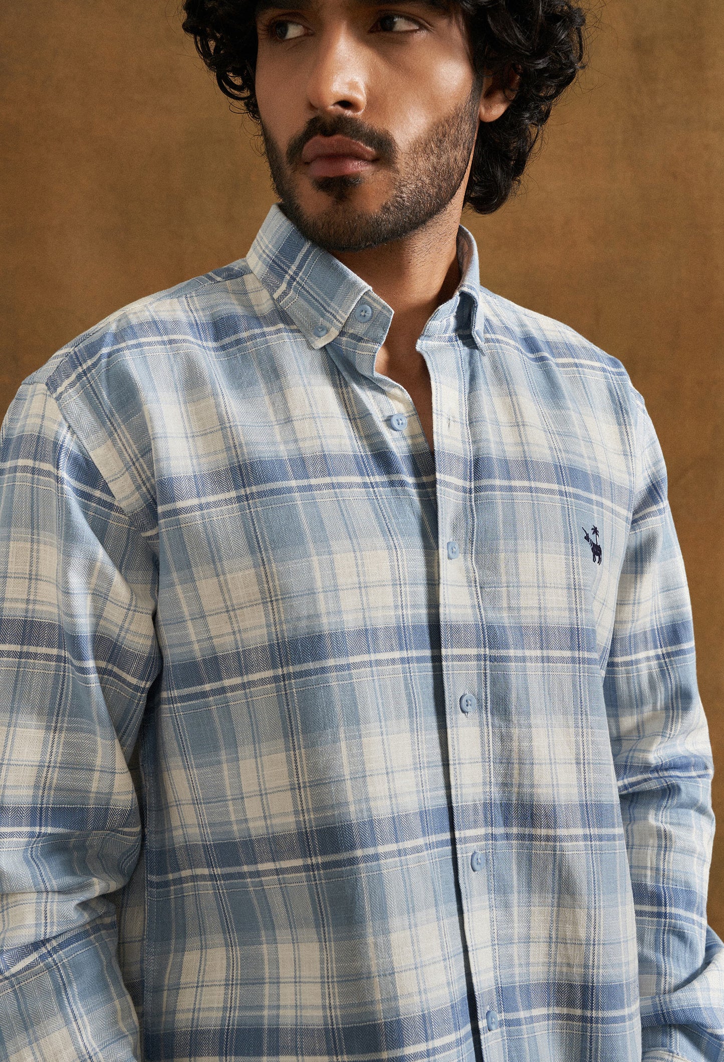 Zen Blue Cotton Shirt
