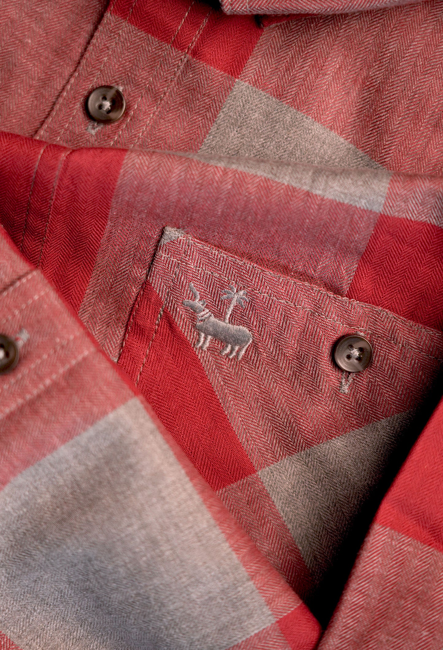 Moore Shirt - Maroon and Grey