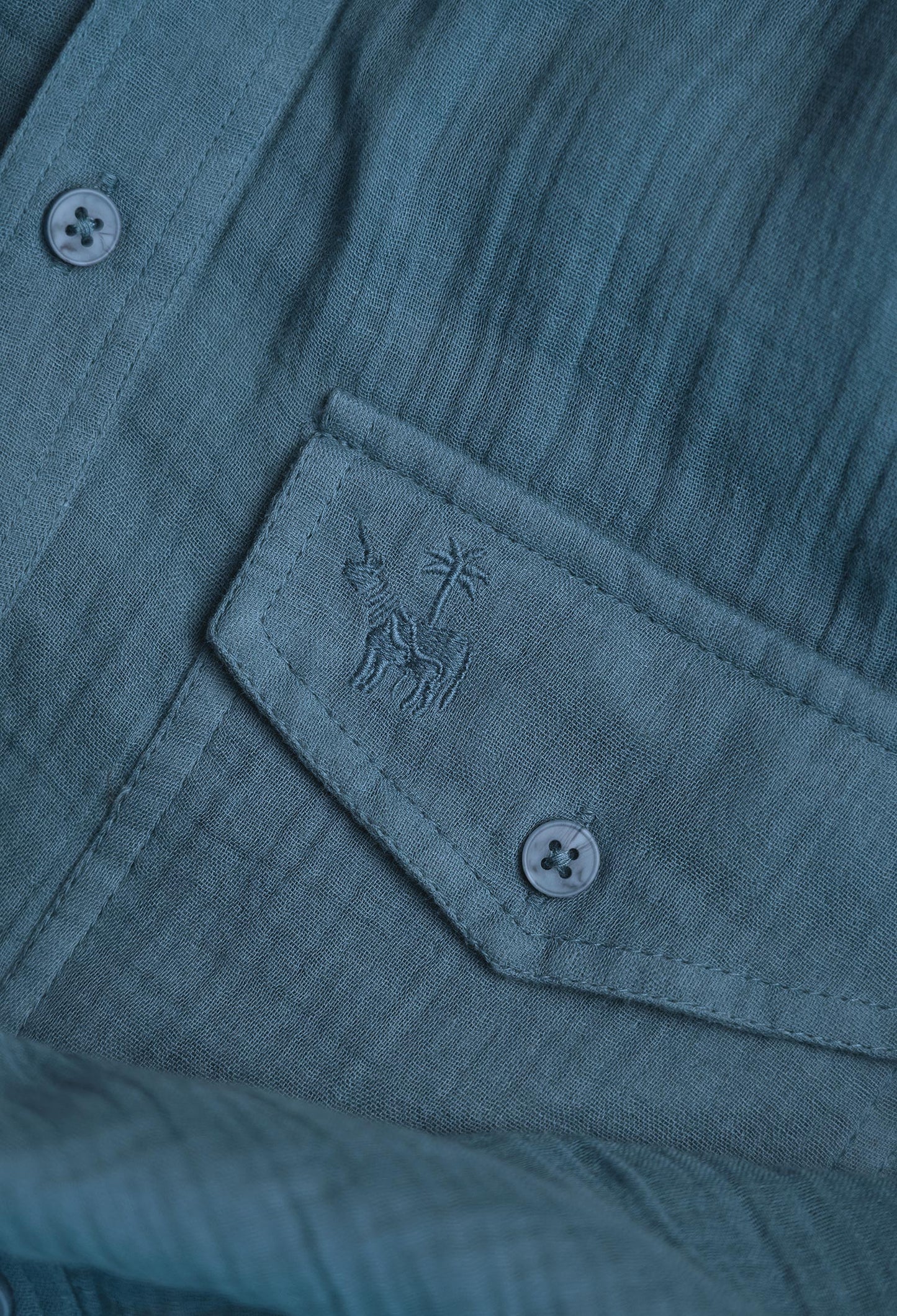 Indus Lapis Cotton Gauze Shirt