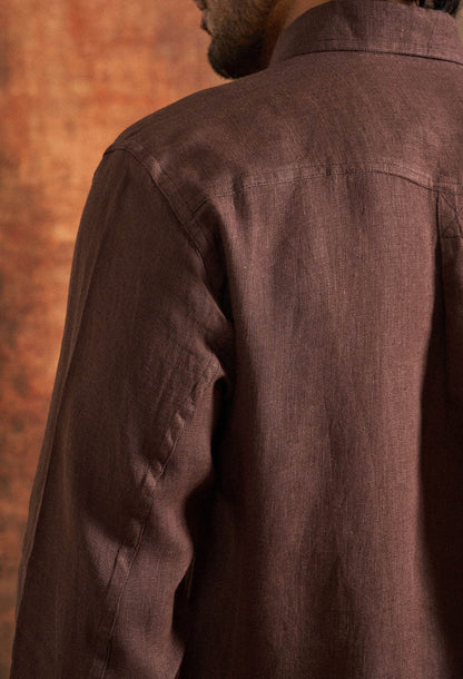 Jasper Stone Linen Shirt - neopalms