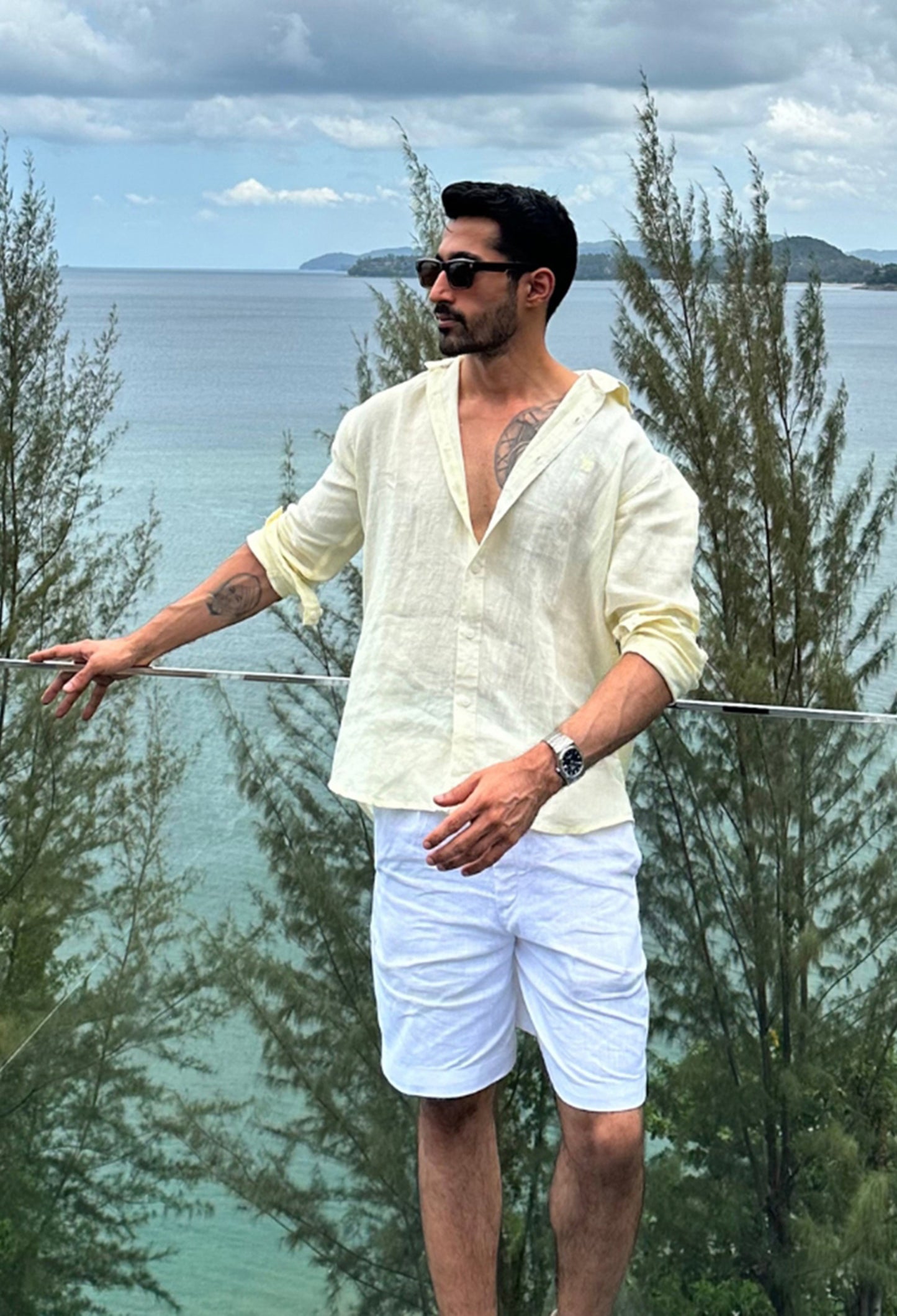 Ivory Relic Linen Shirt