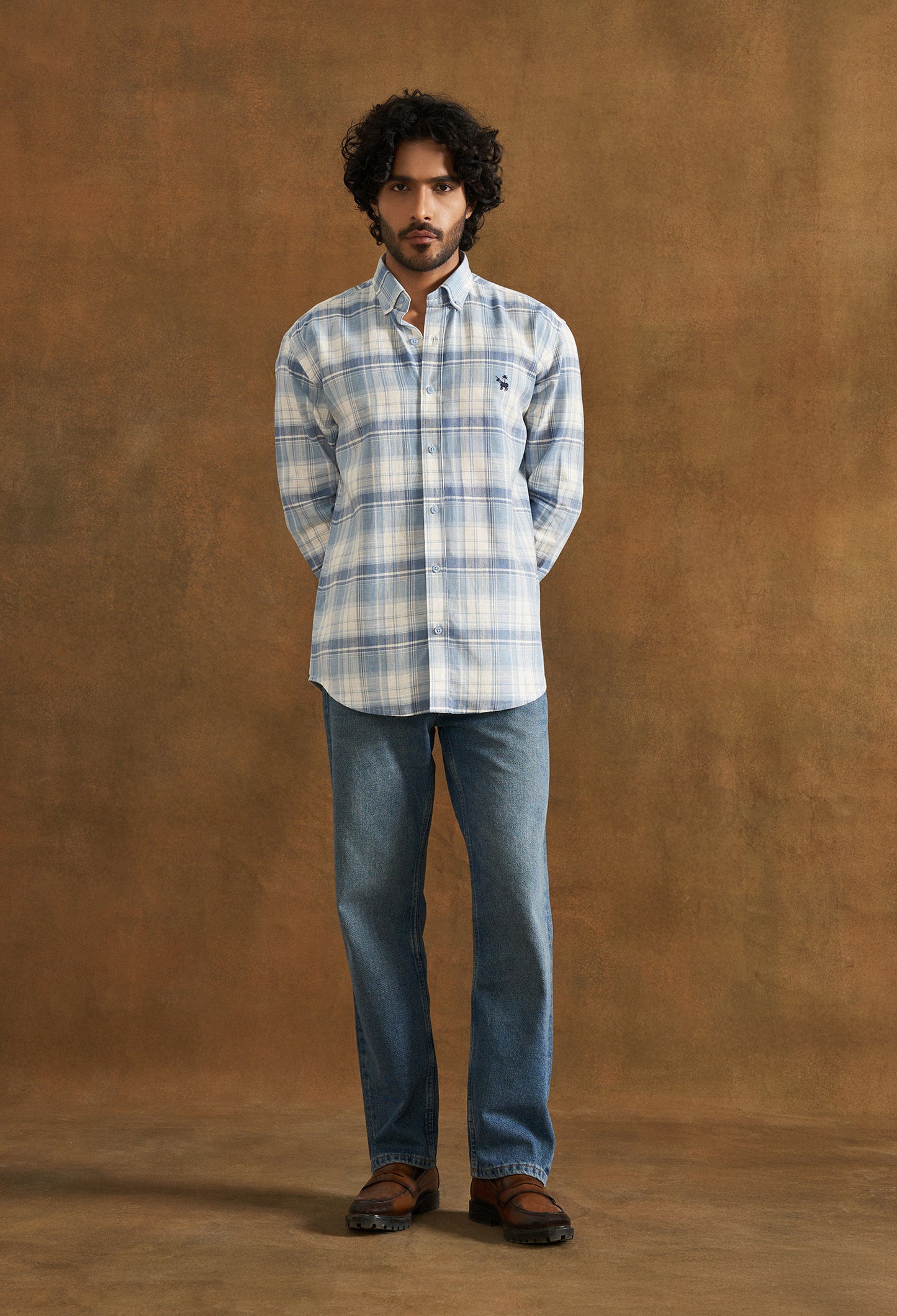 Zen Blue Cotton Shirt