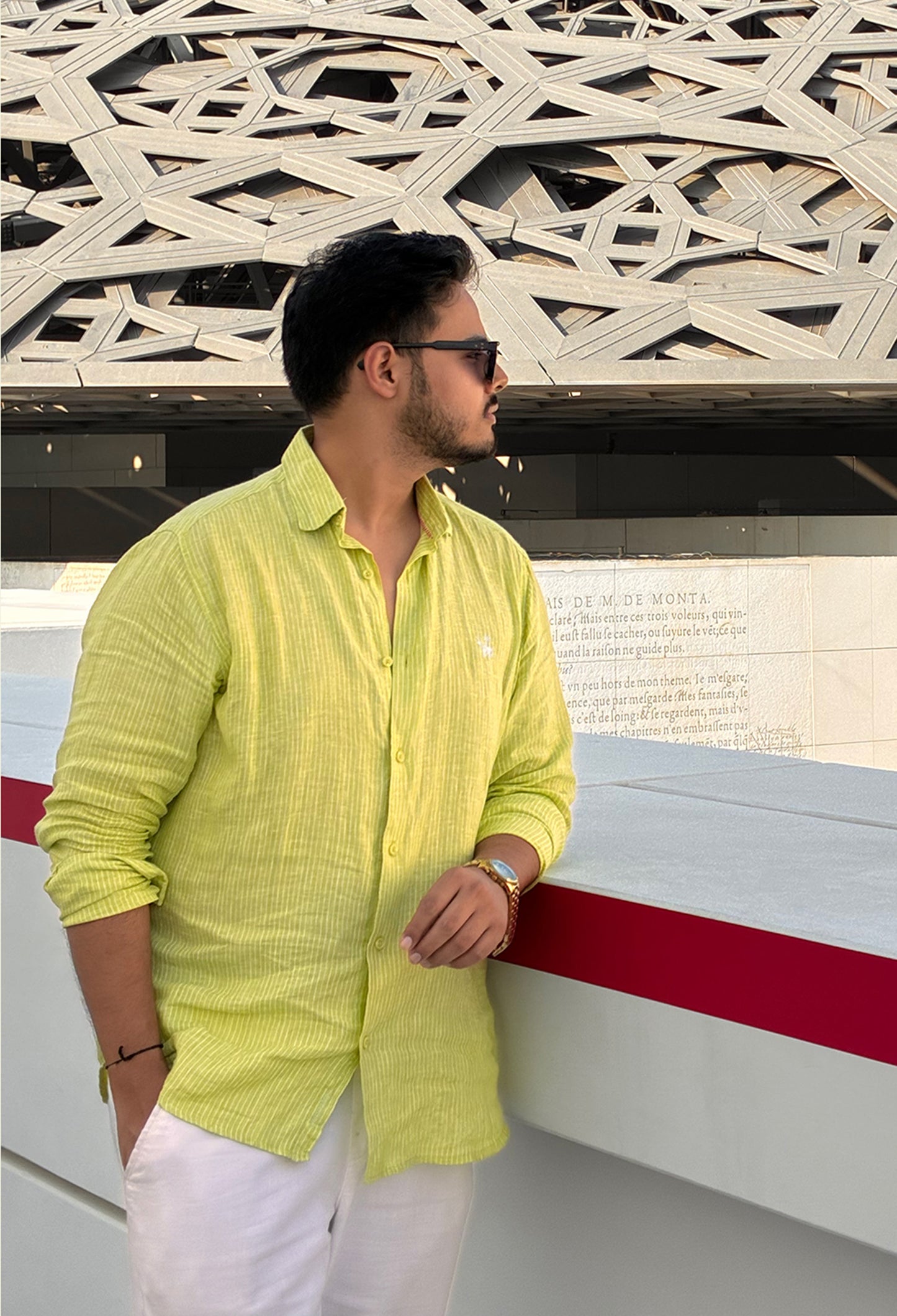 Wild Lime Linen Shirt
