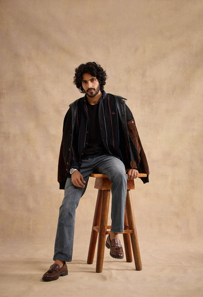 Luca 100% Cotton Shirt - Black