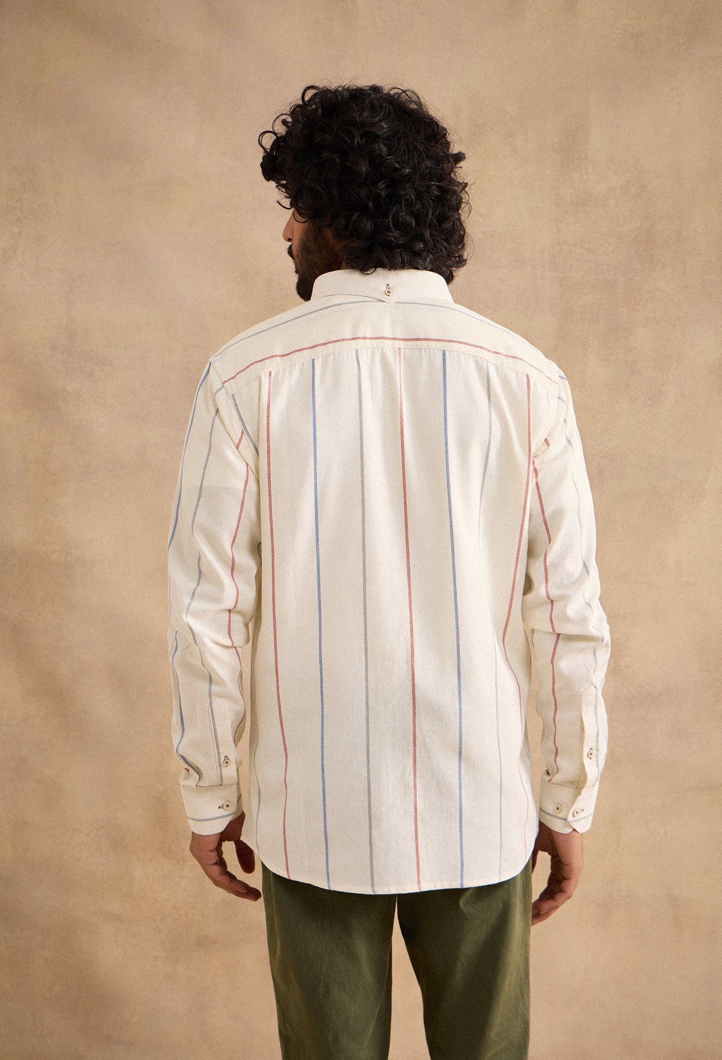 Luca 100% Cotton Shirt - Off-white