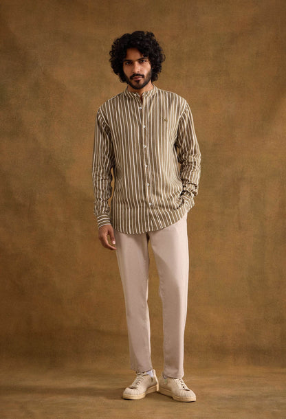 Oliver Cotton Linen Blend Shirt - neopalms