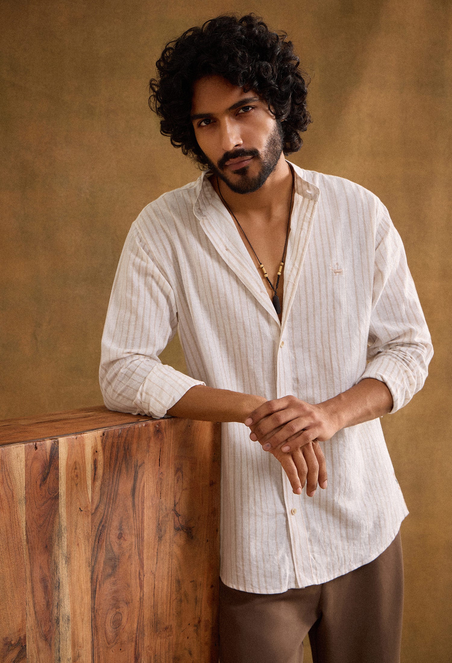 Theo Cotton Linen Blend Shirt