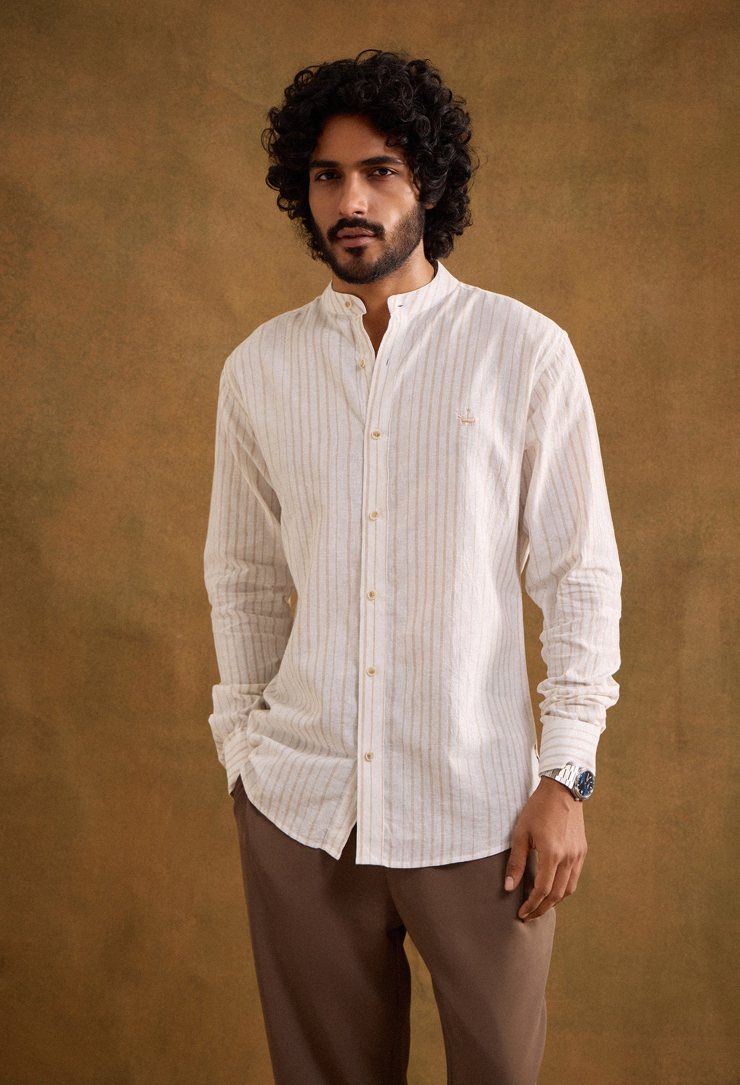 Theo Cotton Linen Blend Shirt