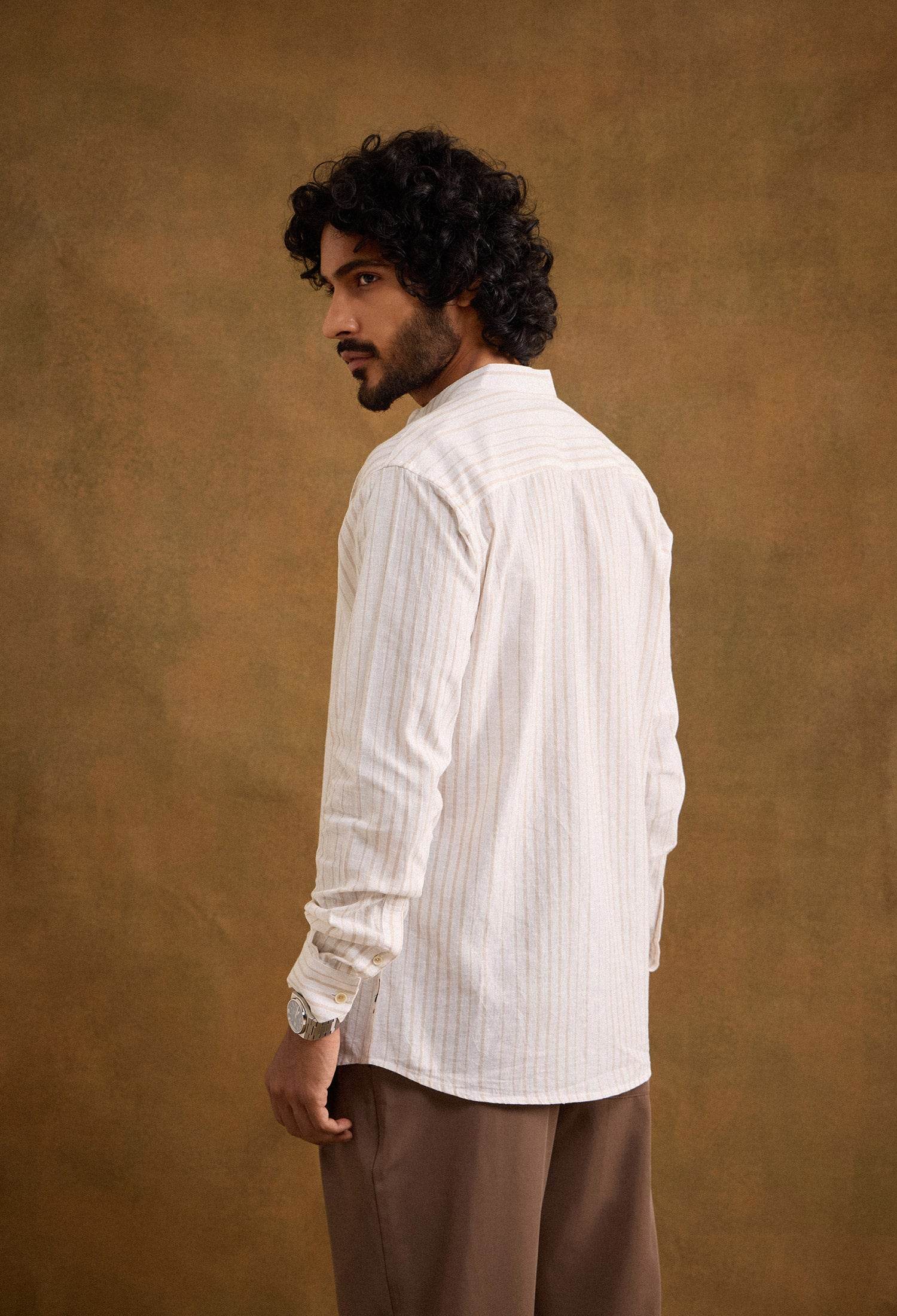 Theo Cotton Linen Shirt neopalms Theo Cotton Linen Shirt neopalms