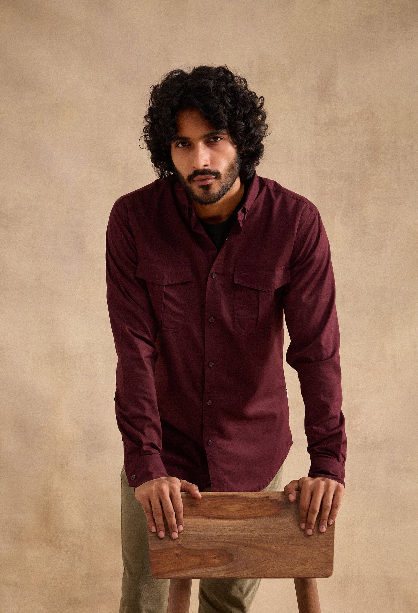 Charlie Shirt - Burgundy