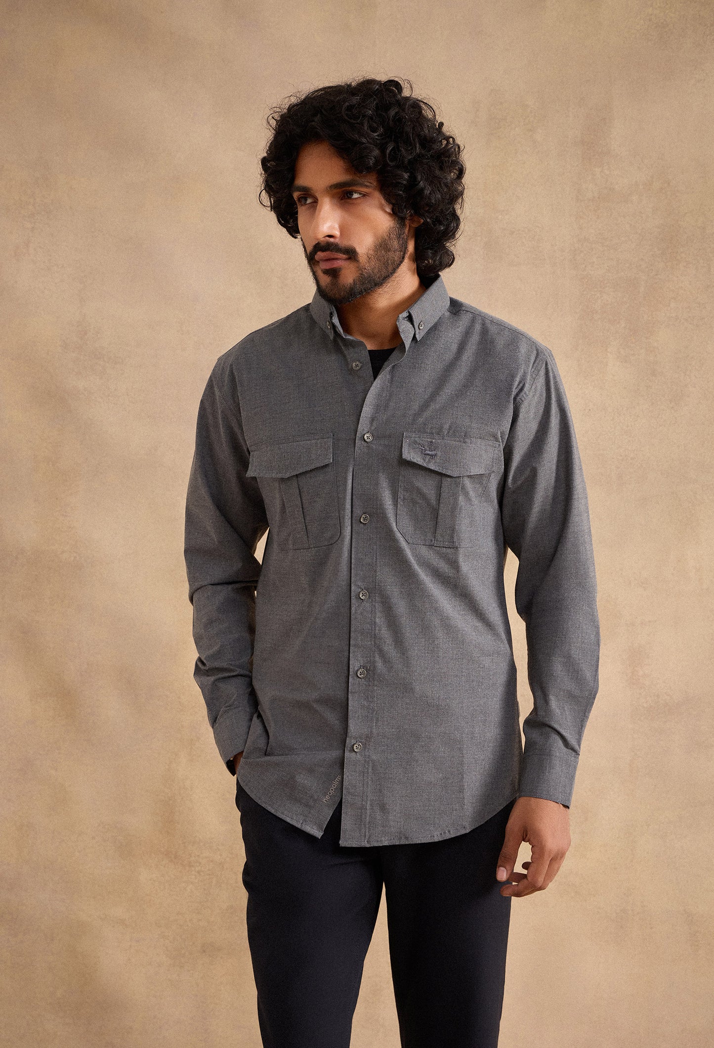 Charlie Shirt - Charcoal Grey