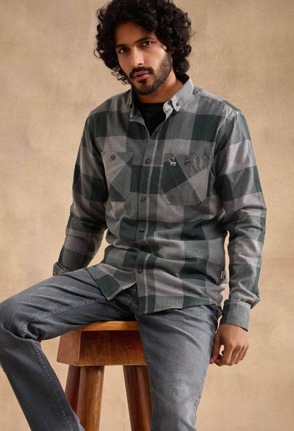 Moore Shirt - Green and Grey - neopalms