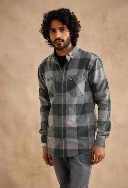 Moore Shirt - Green and Grey - neopalms