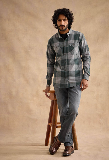 Moore Shirt - Green and Grey - neopalms