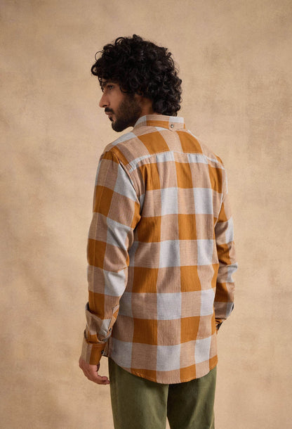 Moore Shirt - Brown and Grey - neopalms