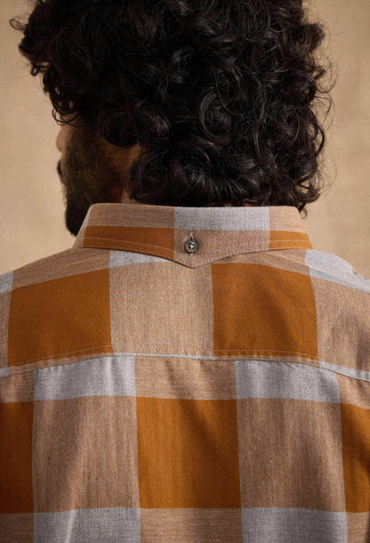 Moore Shirt - Brown and Grey - neopalms