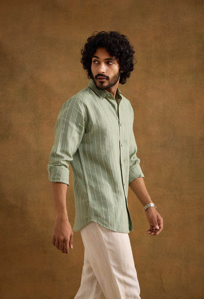 Sojourner 100% Linen Shirt - neopalms