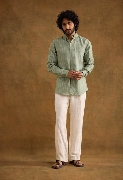 Sojourner 100% Linen Shirt - neopalms