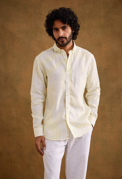 Crest 100% Linen Shirt - neopalms