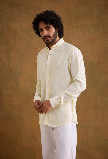 Crest 100% Linen Shirt - neopalms