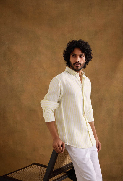 Crest 100% Linen Shirt - neopalms