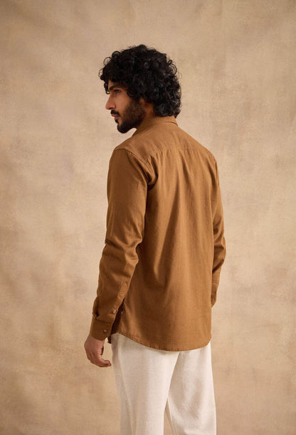 Alden Shirt - Brown - neopalms