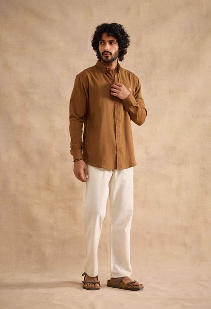 Alden Shirt - Brown - neopalms