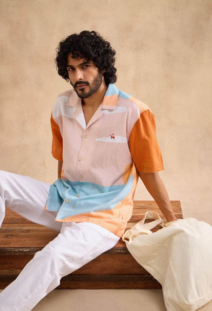 Lyle Cotton Linen Blend Shirt - neopalms